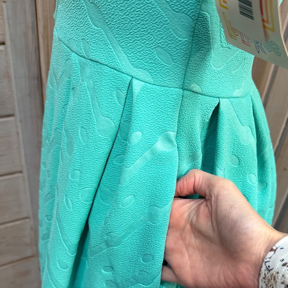 LuLaRoe Aqua Midi Dress - Picture 5 of 7